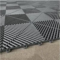 Tenzo-R Bodenfliese Performance Garagenboden Floor Grau 9 Stück = 1,44m², Grau