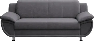TRENDMANUFAKTUR 3-Sitzer "Rondo, Breite 207 cm, breite Armlehnen, Füße chromfarben" wahlweise mit Federkern, pflegeleichte Bezügen, Unser Dauertiefpreis