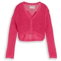 TOM TAILOR Strickpullover Pullover & Strickjacken Cropped Cardigan mit Rückenmuster