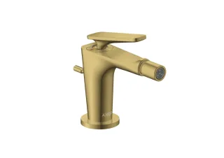 Hansgrohe Bidetmischer Axor Citterio C mit Zugstangen Ablaufgarnitur polished gold optic , 4921099 49210990