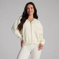 MP Damen Basics Hoodie mit Reißverschluss – Coconut - XL