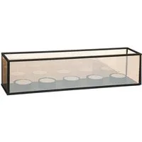 Atmosphera Créateur d'intérieur Kerzentablett Teelichthalter INFINI, 5 Teelichter (Kerzenhalter)