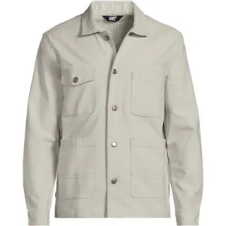 Worker-Jacke für Herren, Herren, size: regular, Beige, Baumwolle/Elasthan, by Lands' End