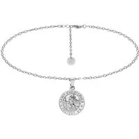 Kim Johanson Kette mit Anhänger Heiliger Sankt Christopherus, aus Edelstahl