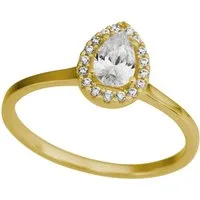 Firetti Fingerring Schmuck Geschenk Gold 333 Damenring Goldring Tropfen, mit Zirkonia (synth)
