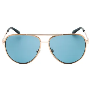 Guess Sonnenbrille Mit Blauen Gläsern Und Goldenem Rahmen