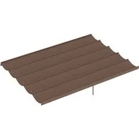 Novzep Pavillon-Ersatzdach Ersatzdach für 3,5 x2,6 m Pergola, einziehbar, mit Regenabflusslöchern, wetterfest, Polyester