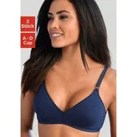 petite fleur by Lascana Bralette-BH (Packung, 2 Stück) ohne Bügel, Baumwollqualität, Packung, bequemer BH