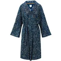 PiP Studio Kimono Naomi Kimono Daisy Dreams, knielang, Viskose, mit breitem Gürtel zum binden, Bindegürtel, mit Bindegürtel