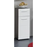 welltime Unterschrank Sovana Badkommode mit Hochglanzfront und 1 Schublade - (B/T/H) 30/31/80 cm