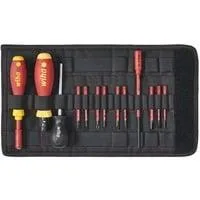 Drehmoment-Schraubendreher Set TorqueVario-S electric rot/gelb, 14-teilig, 0,8 - 5Nm