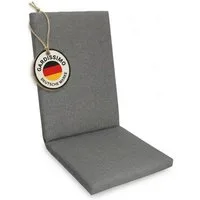 Gardissimo Hochlehnerauflage Como 120 x 50 cm Gartenstuhl Auflage, (1 Auflage, 1 St., 1 Auflage), UV-beständig inkl. Bindebänder und Haltebänder für Hochlehner Stühle