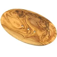 Olivenholz-erleben Seifenschale oval, aus Olivenholz, in 2 Größen verfügbar, Breite: 12 cm, aus Olivenholz, 1-St., Natürlich schön – ein Blickfang mit mediterranem Charakter