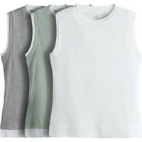The Set Shirttop The Set doppellagiges Trägertop, 3er-Pack (3-tlg)