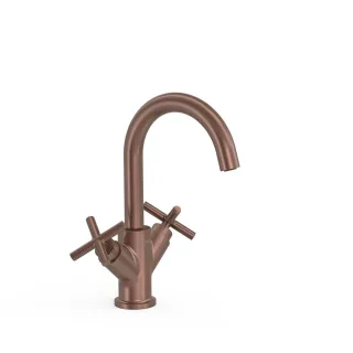 Tres 2 Griff Waschtischarmatur Mit Griff G3/8" flexible Anschlussschläuche, 28310301VO 28310301VO