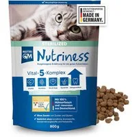 NutriQM Katzentrockenfutter Nutriness Adult Sterilized, Trockenfutter für: Katzen