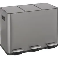 OTTO home Mülleimer Garrin, Soft Close, Fassungsvermögen 3x 15 Liter, Mülltrennsystem mit 3 separaten Innenbehältern und Fußtrittpedalen