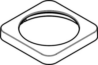 Hansgrohe Rosette Axor Citterio M 4-Loch Wannenarmatur Brausenhalter chrom, 98507000 98507000