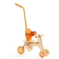 DJECO Puppen Fahrzeug Pomea Mini-Dreirad für Puppen 30–36 cm mit Sicherheitsgurt ab 2 Jahren