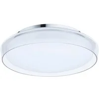 Paulmann LED Deckenleuchte Selection Bathroom Luena IP44, 3000K Chrom 230V Glas/Metall, LED fest integriert, Warmweiß