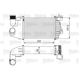 Valeo Ladeluftk?hler Opel Astra H Zafira B 1,7
