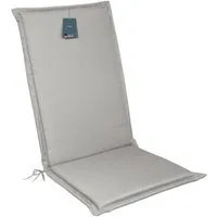 LILENO HOME Hochlehnerauflage Gartenstuhl Auflage, bequeme Sitzauflage für Gartenmöbel, Stuhlkissen, (1er Set), Polsterauflage Grau, Stuhlauflagen, Auflagen Hochlehner