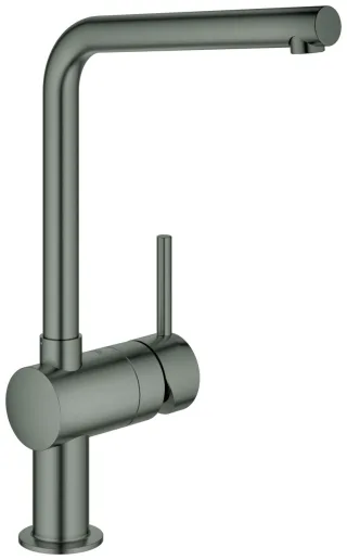 GROHE Einhand-Spültischbatterie Minta 31375 L-Auslauf hard graphite gebürstet, 31375AL0 31375AL0