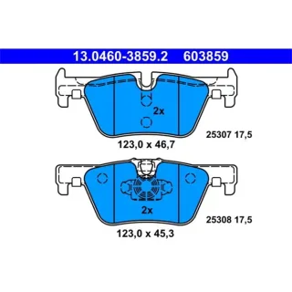 ATE Bremsbel?ge hinten BMW 1 (F20) 2 Coupe 3er 4er