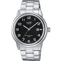 CASIO TIMELESS COLLECTION Quarzuhr MTP-1221A-1AVEG, Armbanduhr, Herrenuhr, Damenuhr, analog, Datum, Edelstahlarmband