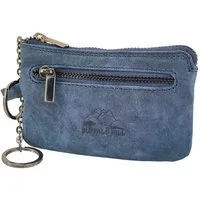 Buffalo Hill Schlüsseltasche Büffelleder Schlüsseletui, >SLT-08< echt Leder Schlüsselbörse, mit zwei Ketten und Schlüsselringen