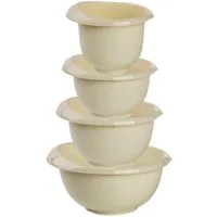 Engelland Rührschüssel Backschüssel-Set, Kunststoff, (Vorteils-Set, 4-tlg), spülmaschinengeeignet, mikrowellengeeignet, Ausgusslippe