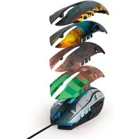 uRage USB Gaming Mouse Morph Maus mit Wechselcover Mäuse (LED Beleuchtung, Optisch mit 3200 dpi Avago Gaming-Sensor, 6 Tasten)