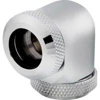 XF Hardline 90° 12mm OD Fitting Twin Pack, Verbindung chrom, kompatibel mit 12 mm OD-Hardline Tubing