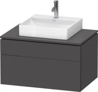 Duravit L-Cube Konsolenwaschtischunterbau wandhängend Graphit Matt 820x550x482 mm - LC4880049490000 LC4880049490000