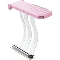 PCIe 5.0 Hyper Riser, Verlängerungskabel rosa/weiß, 20cm