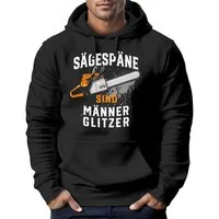 MoonWorks Hoodie Hoodie Herren Sägespäne sind Männerglitzer Spruch lustig Holz