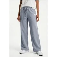 Converse Palazzohose WOMEN'S CONVERSE KNIT WIDE LEG PANTS unifarbenes Design, mit Eingrifftaschen, aus Baumwolle und Polyester