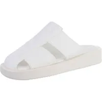 Ital-Design Damen Mules Freizeit Pantolette Flach Pantoletten in Weiß