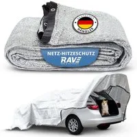 Rave Bike&Outdoor Autosonnenschutz Schattennetz für Auto, Hund & Camping Sonnensegel, 4 x 6 cm, Hitzeschutz aus Aluminium