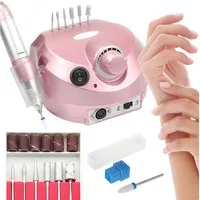 AKKEE Maniküre-Pediküre-Set Elektrische Nagelfräser Fußpflegegerät 45000RPM, Nagelfeile Set, für den Heimgebrauch und Nagelstudios