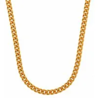 HOPLO Panzerkette Goldkette Panzerkette Länge 50cm - Breite 2,0mm - 750-18 Karat Gold, Made in Germany