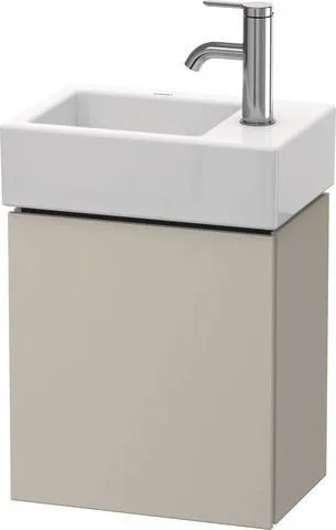 Duravit L-Cube Waschtischunterbau wandhängend Taupe Supermatt 364x241x400 mm - LC6293L8383 LC6293L8383
