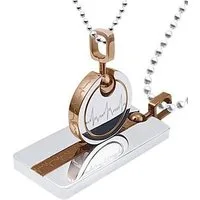 Firetti Schmuckset Multipack Schmuck Geschenk Halsketten LIEBE (Set, 4-tlg), 2 Ketten mit Anhänger