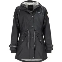 Wattlöper Regenmantel 50704 Damen Regenjacke Regenparka - Parka mit weicher Beschichtung Verschweißte Nähte, Abgedeckter Frontreißverschluss, Kordelzug-Kapuze
