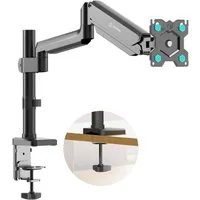 ONKRON Monitor-Halterung 13-34 Zoll, bis 12 kg, VESA 75x75-100x100, G75-B, (bis 34 Zoll, neigbar, schwenkbar, drehbar, Gasdruckfeder, Kabelmanagement)