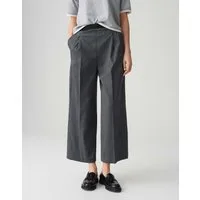 OPUS Culotte MOZY LANE mit feinem Nadelstreifen Cropped, französische Eingrifftaschen, elastischer Gummibund