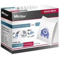 McFilter Staubsaugerbeutel >MAXI BOX< (16+8), passend für Miele Complete C2 Serie Staubsauger, inkl. 8 Filter, 16 St., Top Alternative zu 9917730, wie Miele 10408410