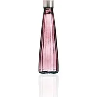 WestCraft Wasserkaraffe Vintage Glas-Wasserflasche 750ml – Diamant oder Linear – Pastellfarben, (1-tlg), Einzeln oder im Set – luftdicht, wiederverwendbar, stylisch & stilvoll