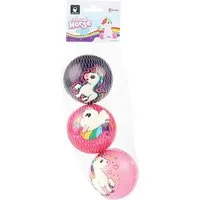 Toi-Toys Softball Kinder, Knautsball, Stressball, Softbälle, Einhorn Motiv ca. Ø7,5cm (3-St), Knautschball - Stressball für Jugend und Erwachsene