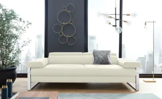 W.SCHILLIG 2-Sitzer "finn" German Design Award 2016, Fußgestell Chrom glänzend, Breite 230 cm